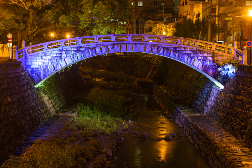 나카시마강(메가네교 등의 석교)：3